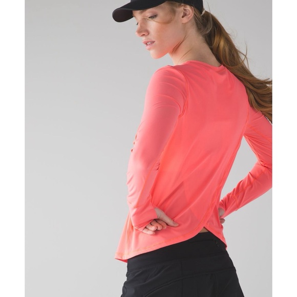 lululemon athletica Tops - Lululemon Sunaway Runaway Long Sleeve in Grapefruit